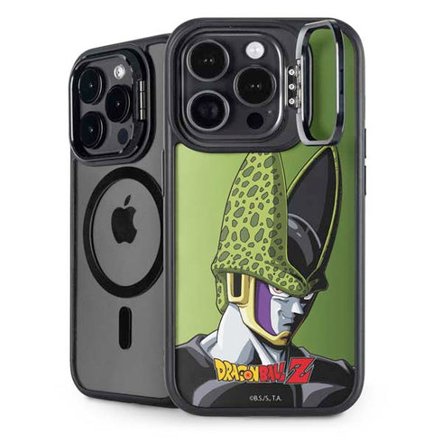 Dragon Ball Z Cell Portrait iPhone 14 Pro Kickstand Case